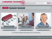 Tablet Screenshot of langnese-telecom.de